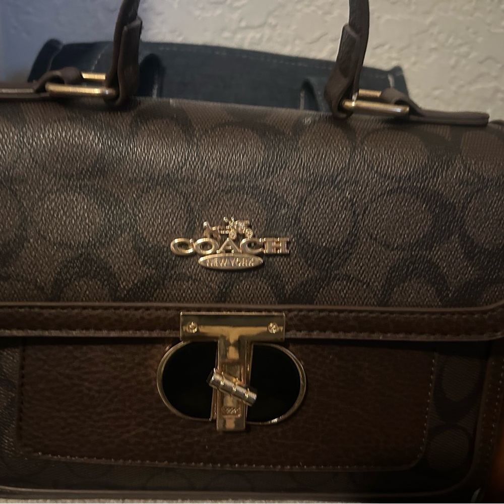 Coach Brown Signature Handbag
